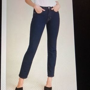 Veronica Beard Jeans Ryleigh Slim Straight High Rise Wash Dark Night size
25/0